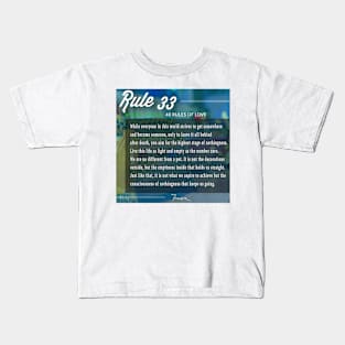 40 RULES OF LOVE - 33 Kids T-Shirt